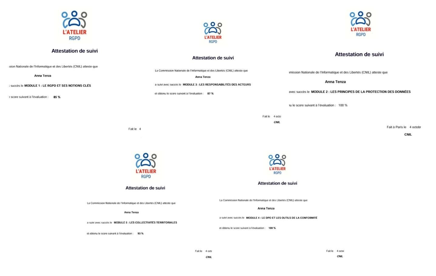 Certification CNIL - RGPD